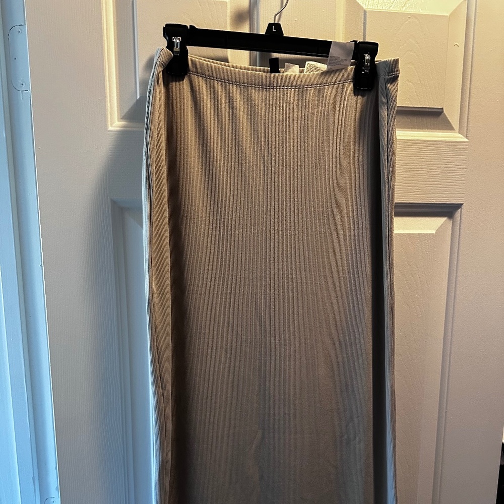 Long pencil skirt Bone color